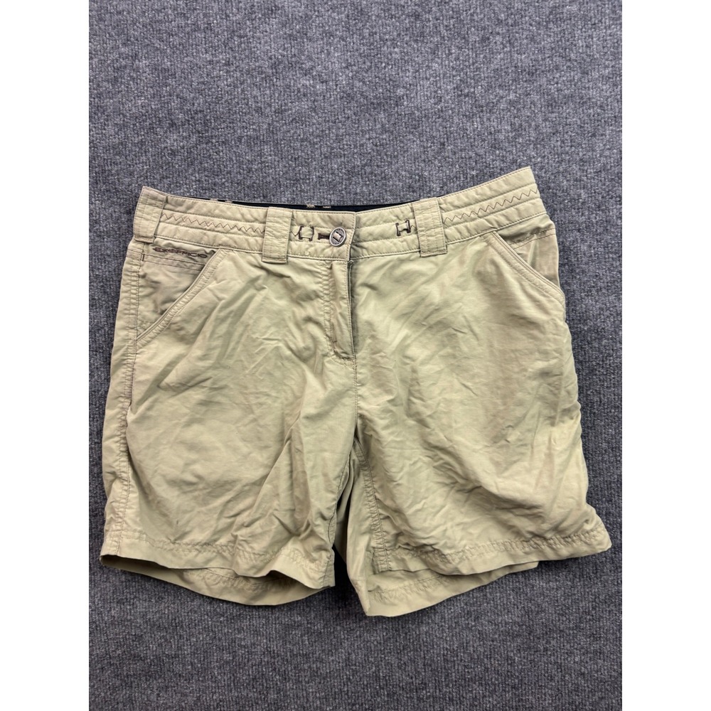 ExOfficio Hiking Shorts Womens 6 Tan Nylon Quick Dry Outdoor Trekking Travel